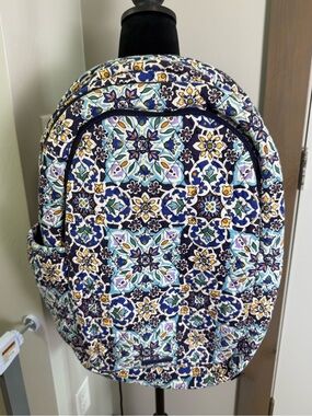 Vera Bradley Lisbon Medallion Retired Computer Bag Backpack with Laptop Case